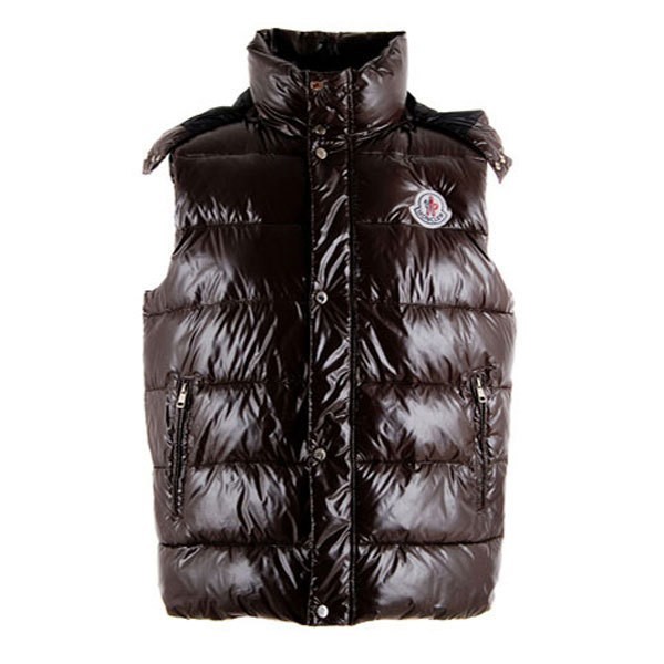 Moncler Donna Down gilet marrone uscita M51 Moncler Donna Down gilet marrone uscita M51